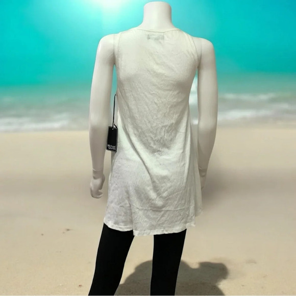 Michael Lauren Revolve KeyHole White Tunic Size Small - Picture 3 of 6